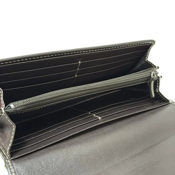 GUCCI Lovely Brown Light Brown Dark Brown Jacquard Leather -168-081225 - Picture 3 of 5